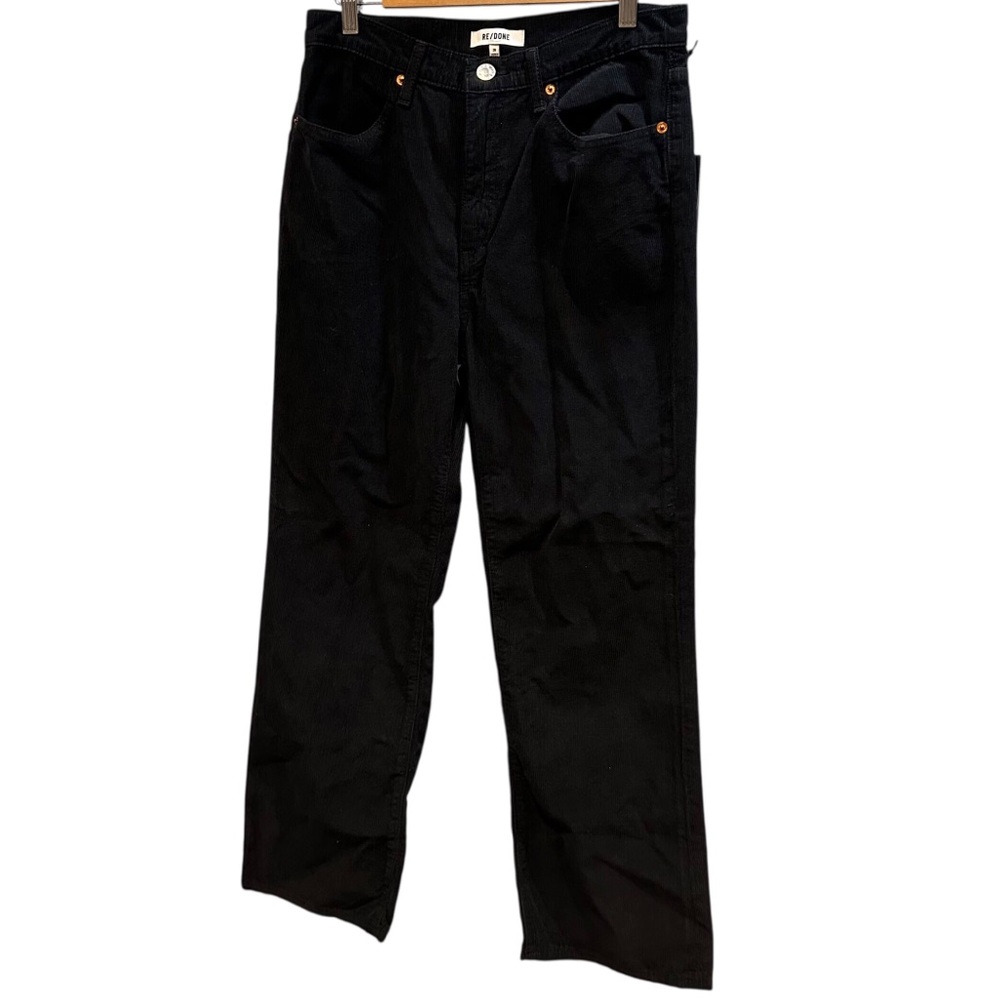 Re/done Redone Washed Black Corduroy Pants Size 28 NWOT Never Worn